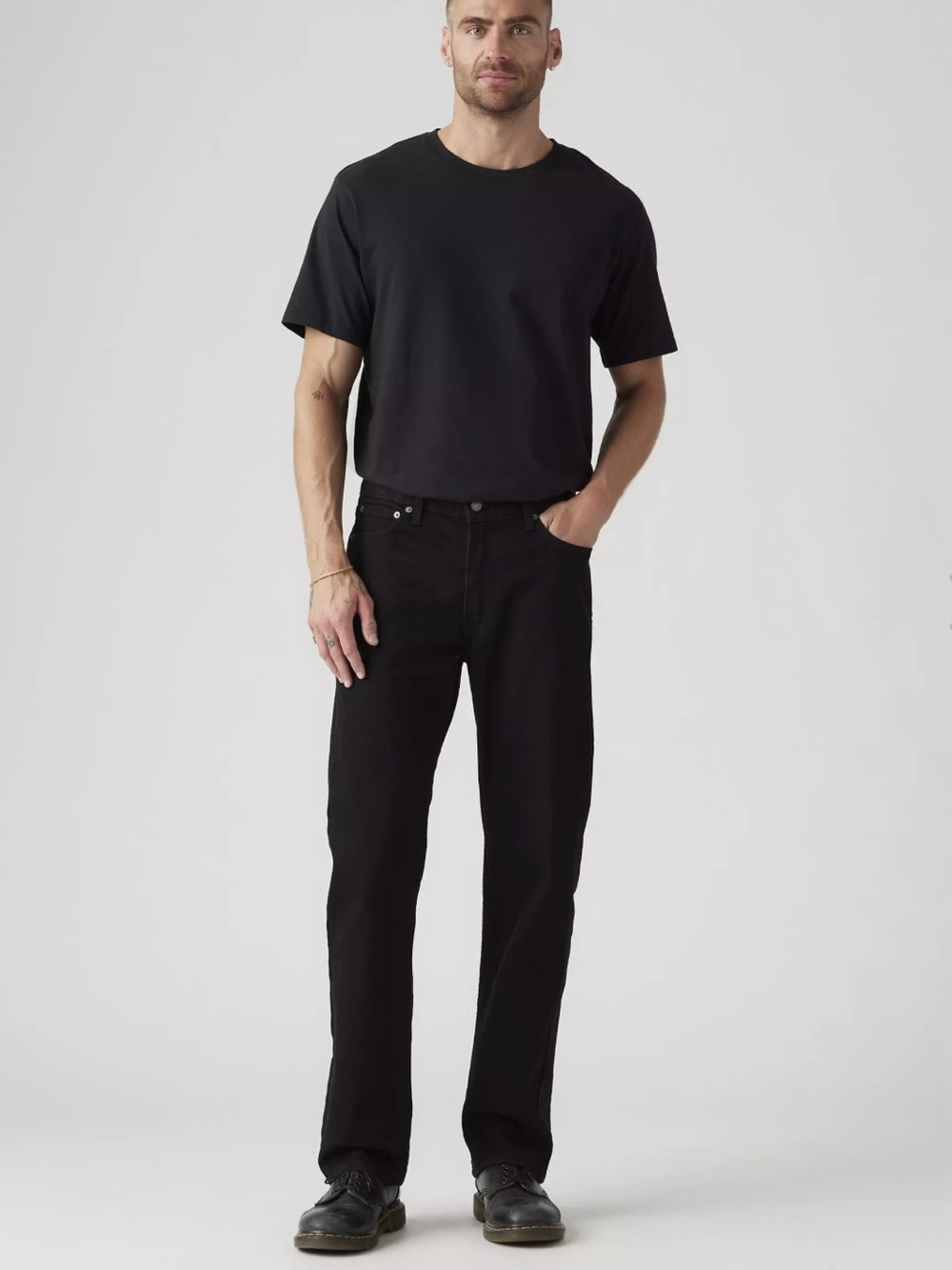 Levi Strauss 514 black straight leg jeans 30 x 32